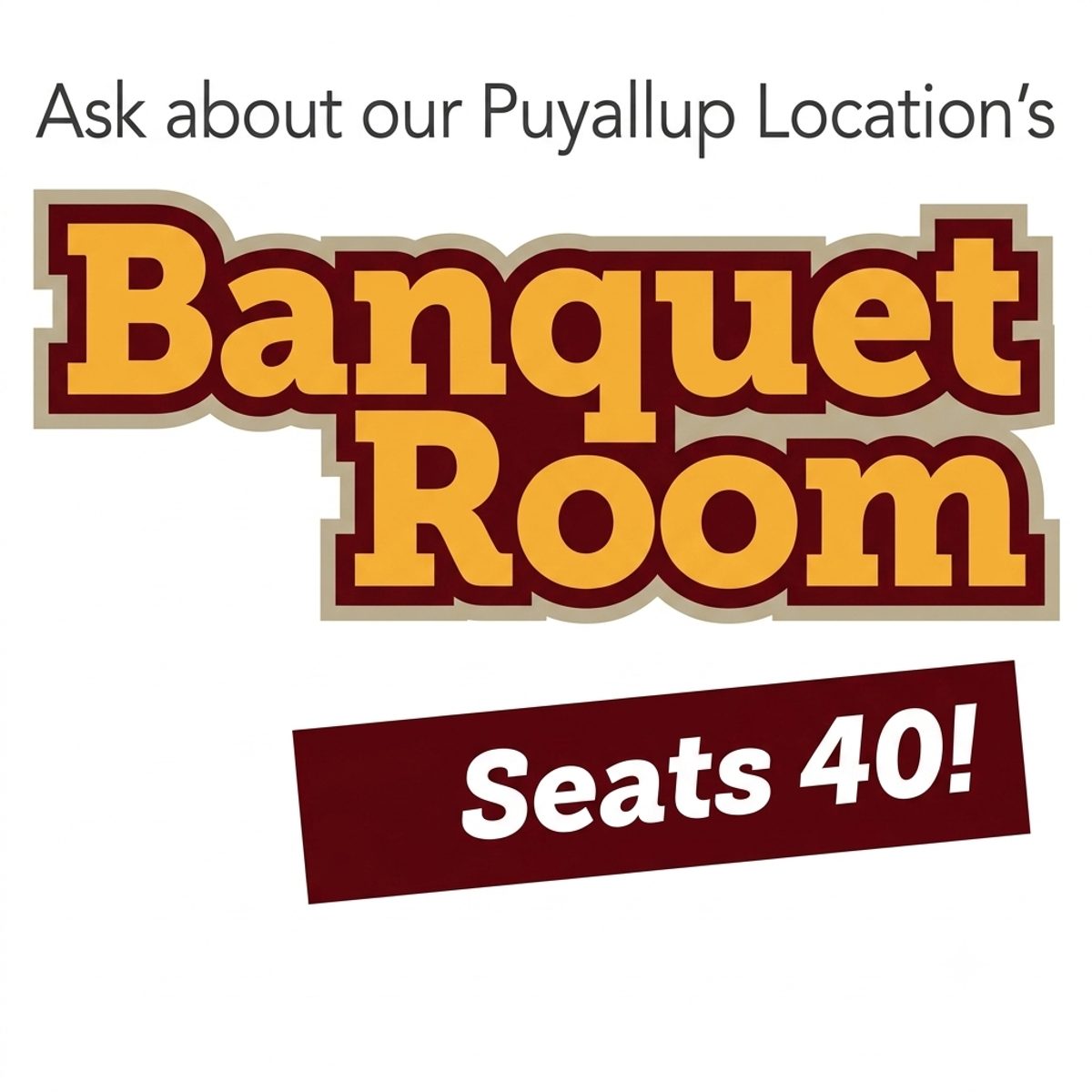 Parties and Groups Welcome